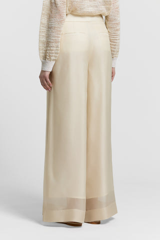 Silk gazar trousers