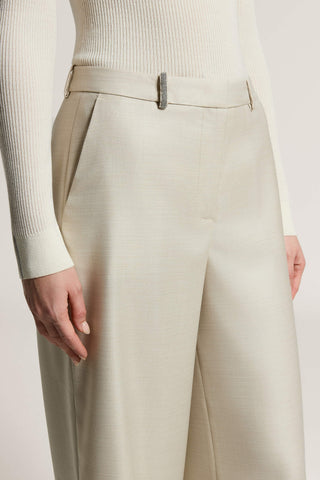 Satin palazzo trousers