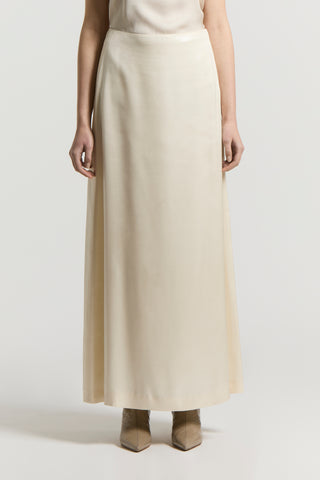Laminated viscose skirt
