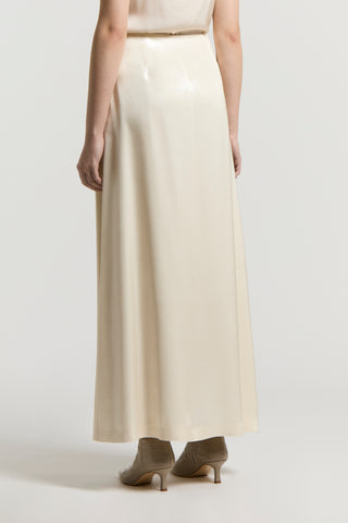 Laminated viscose skirt