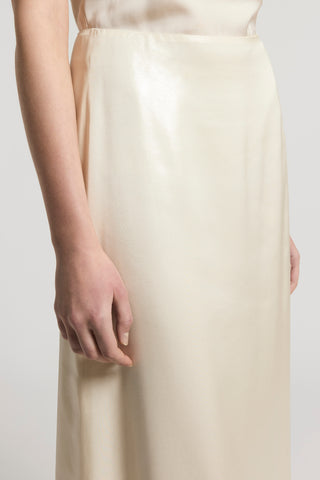 Laminated viscose skirt