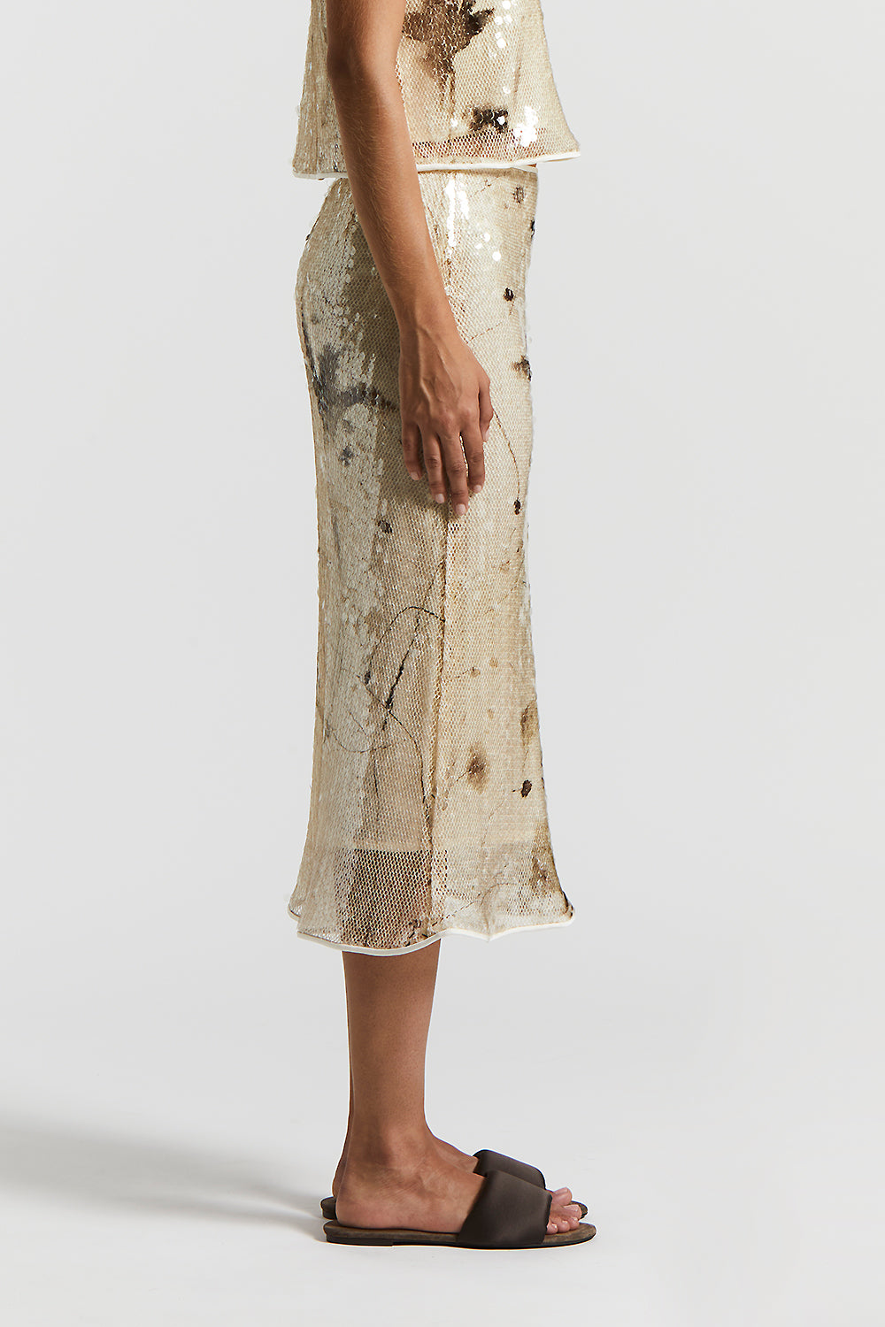 ワンピース PESERICO Women Mid Skirts S02182 02629 948 234705 Beige PESERICO | Beige Women's Midi Skirt | YOOX