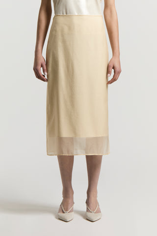 Cupro organdy skirt