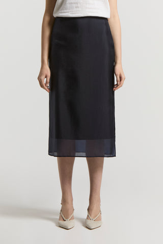 Cupro organdy skirt