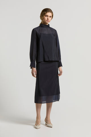 Cupro organdy skirt