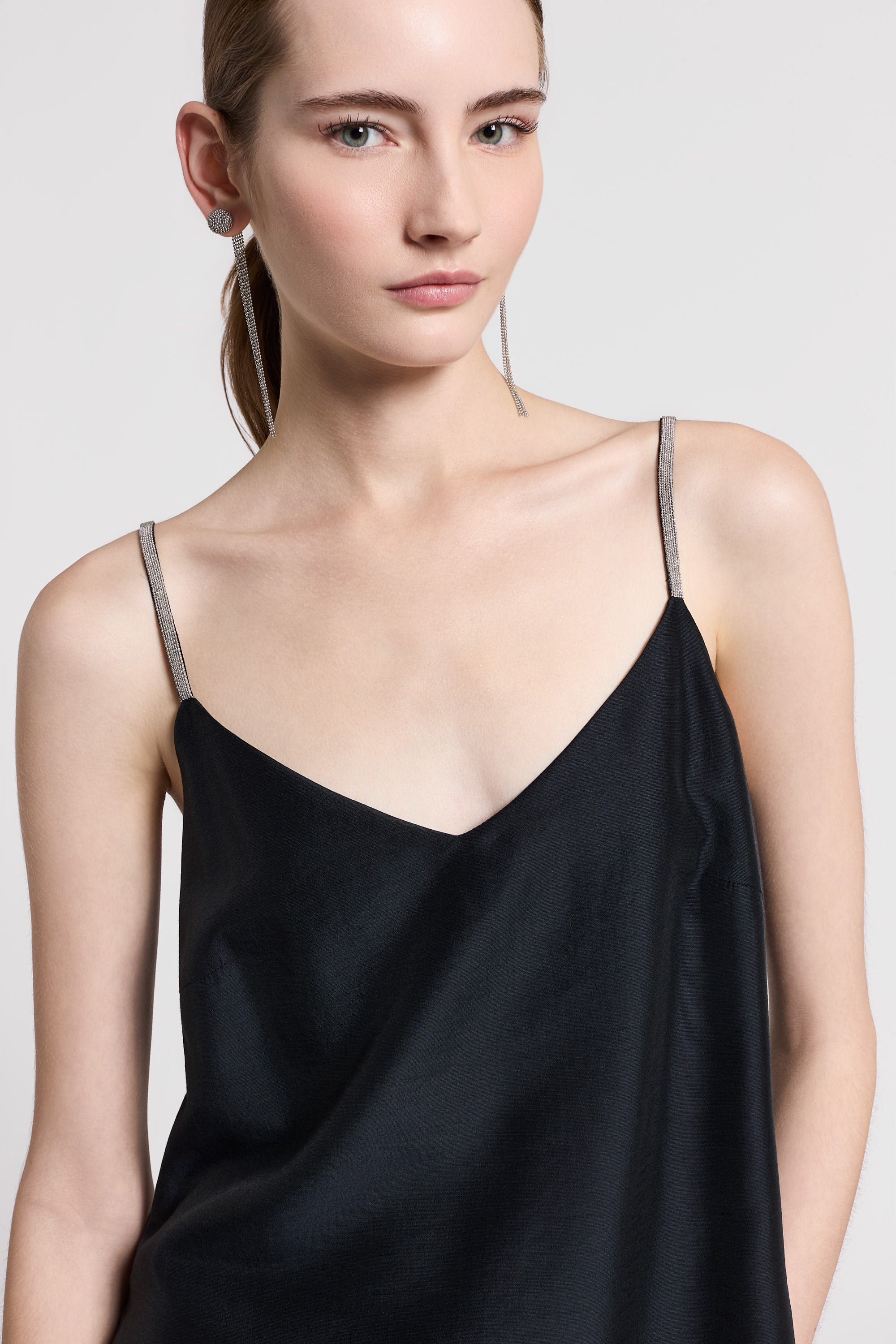 Silk linen canvas top | Peserico US
