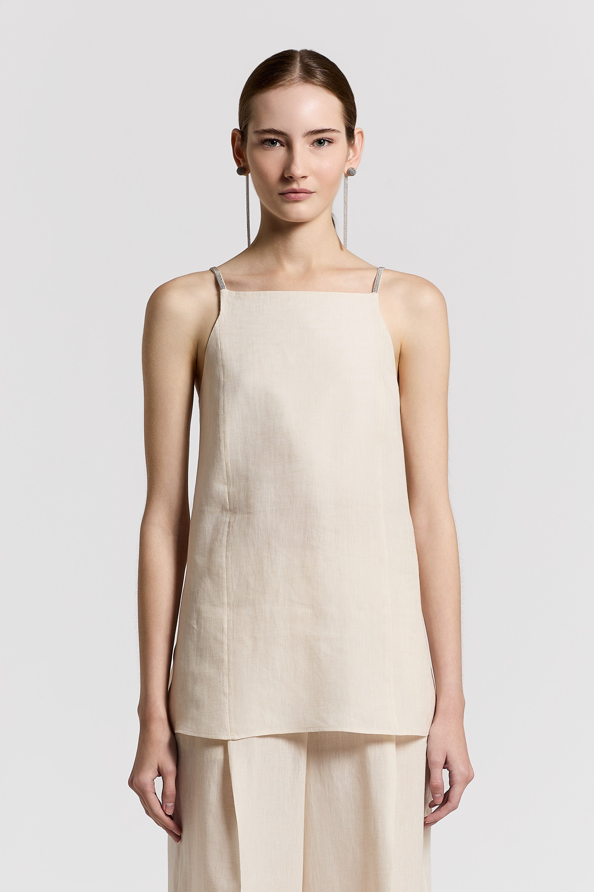Pure linen canvas top | Peserico US