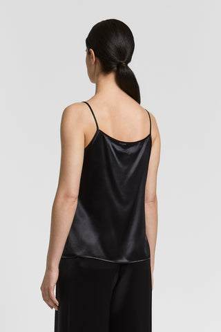 Shiny satin top