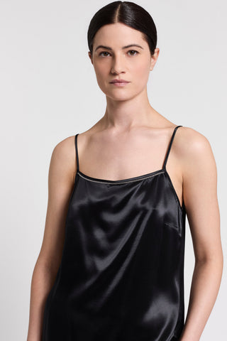 Shiny satin top