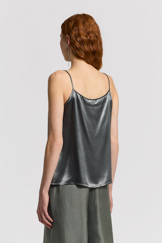 Shiny satin top