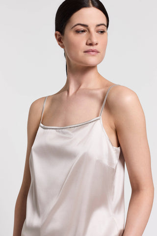 Silk satin top