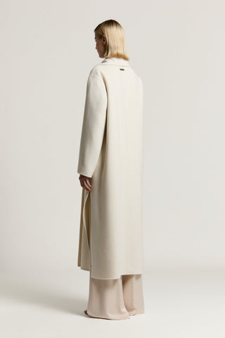 Wool and cashmere cloth coat