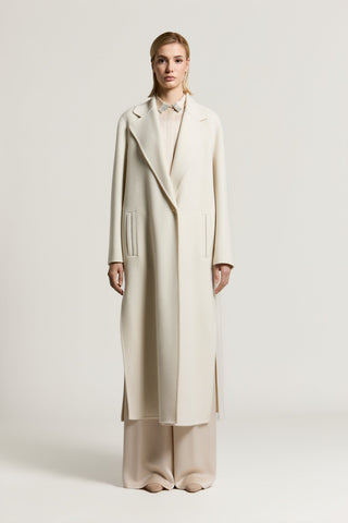 Wool and cashmere cloth coat