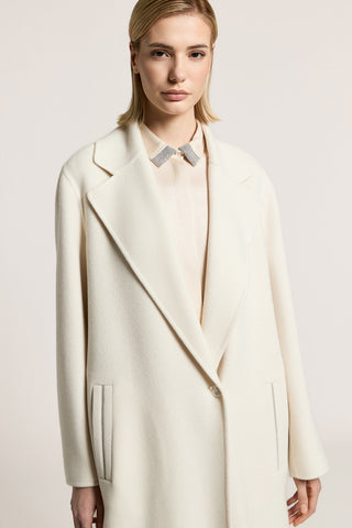 Wool and cashmere cloth coat
