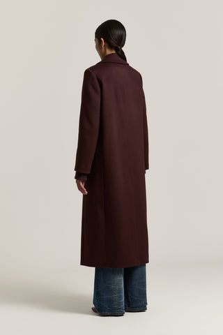 Double-breasted wool and cashmere cloth coat 5 / 5