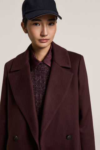 Double-breasted wool and cashmere cloth coat 3 / 5