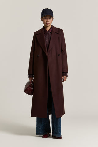 Double-breasted wool and cashmere cloth coat 2 / 5