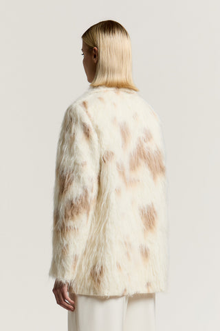 Single-breasted faux fur coat 7 / 7