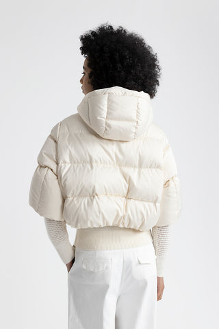 Cropped padded coat