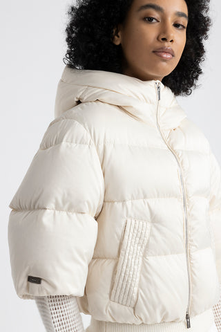 Cropped padded coat