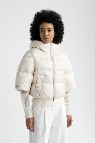 Cropped padded coat