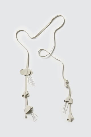 Genuine leather tie belt