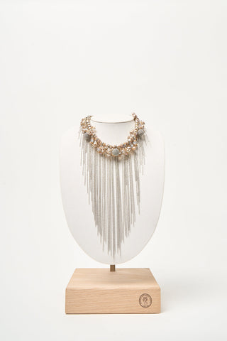 Glass demi-crystal choker necklace 1 / 2