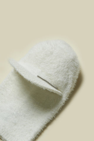 Fur-effect balaclava with visor