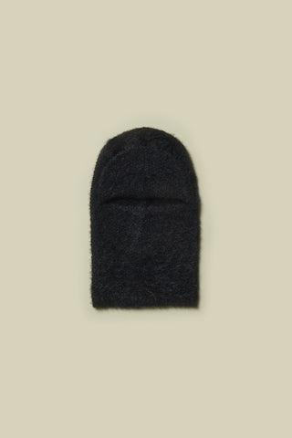 Fur-effect balaclava with visor