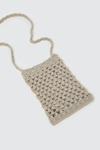 Crochet mini shoulder bag