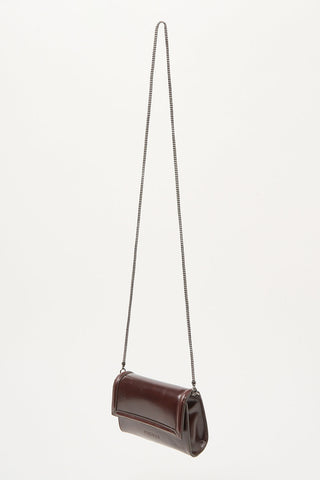 Micro clutch bag in shiny leather 3 / 3