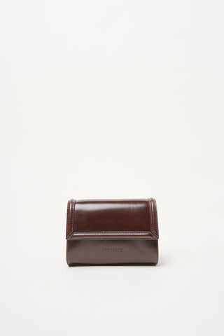 Micro clutch bag in shiny leather 1 / 3