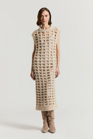 Lurex and alpaca wool dress