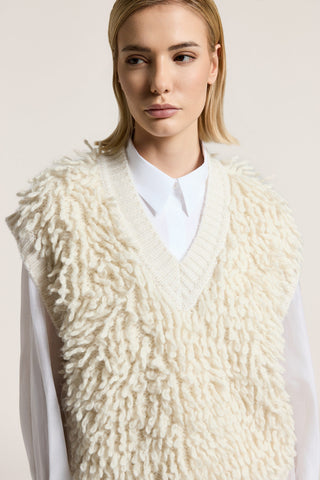 Wool, silk, alpaca and cashmere vest 2 / 3