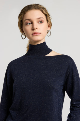 Wool and alpaca yarn jumper