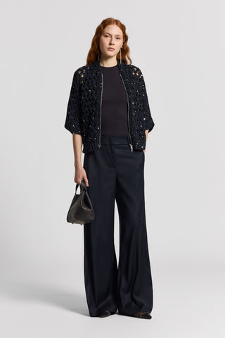 Pure cotton jacket with sequins