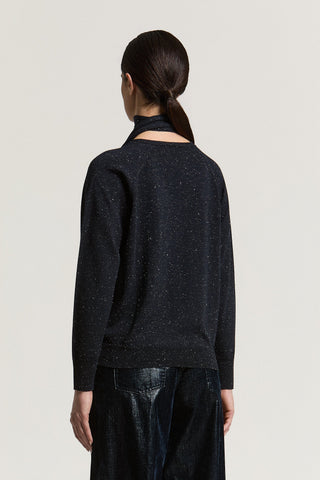 Wool, viscose, and lamé sweater 3 / 3