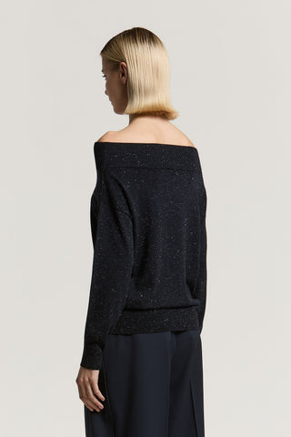 Wool, viscose, and lamé sweater 3 / 3