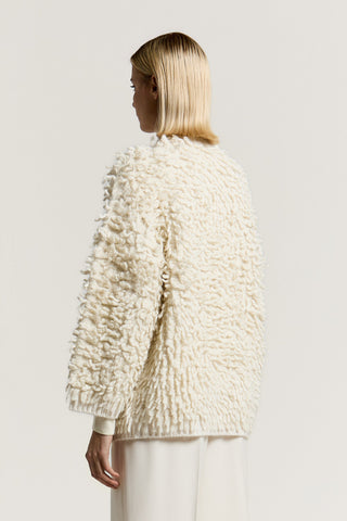 Wool, alpaca, silk and cashmere cardigan