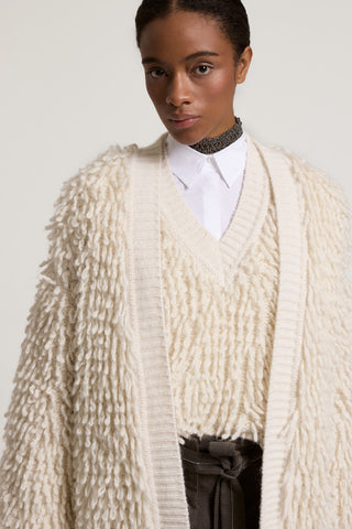 Wool, alpaca, silk and cashmere cardigan 4 / 6