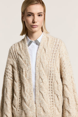 Wool and alpaca cardigan with sequins 3 / 3