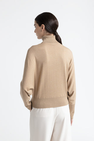 Wool and viscose V neck sweater