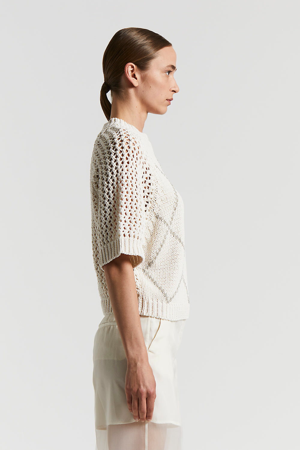 Tシャツ・カットソー PESERICO SS25 Peserico Tricot Sweater (S99810F14 09173 061) Virgin wool and alpaca tricot sweater | Peserico US