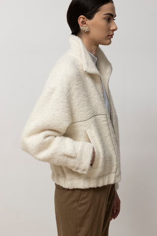 Bouclé wool and alpaca jacket