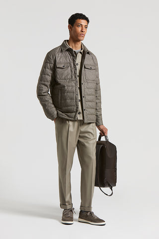 Genuine leather travel backpack