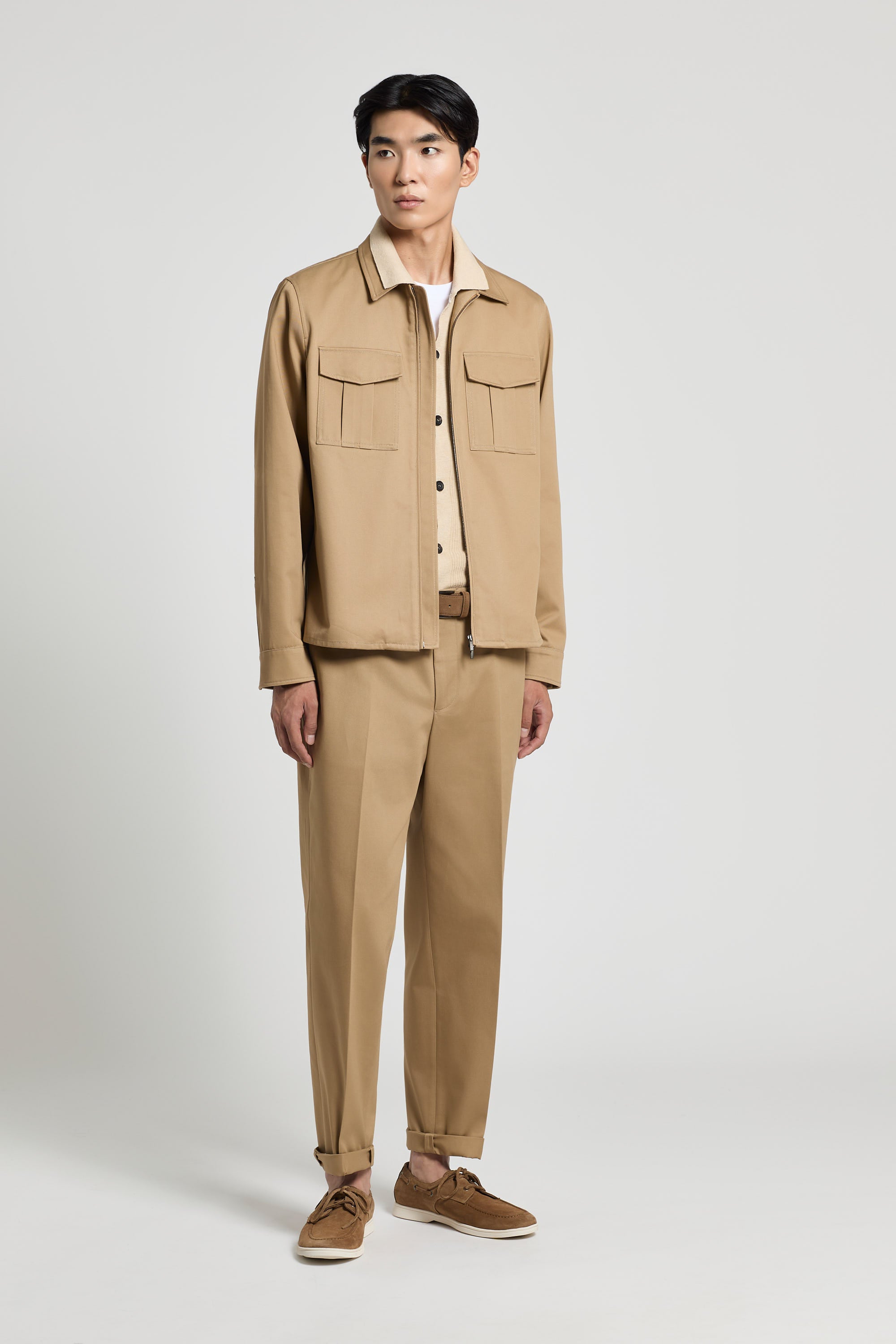 Cotton knitted shirt | Peserico US