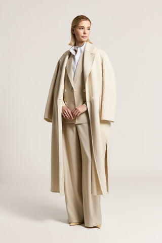 Wool and cashmere cloth coat