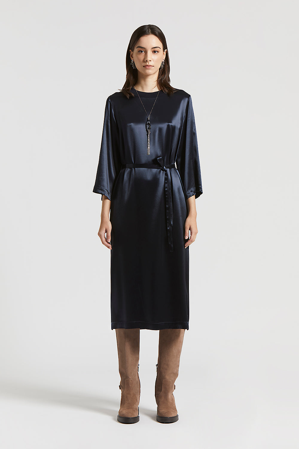 オールインワン・サロペット Peserico Classic Black Midi Dress Women's Dresses and Jumpsuits - New Arrivals | Peserico US