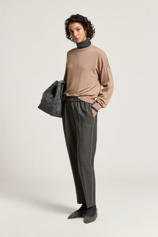 Wool and lurex sweater