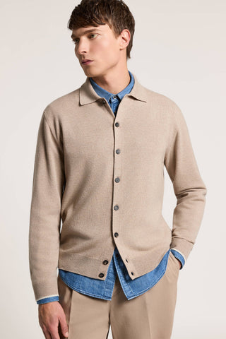 Merino wool and cashmere shirt